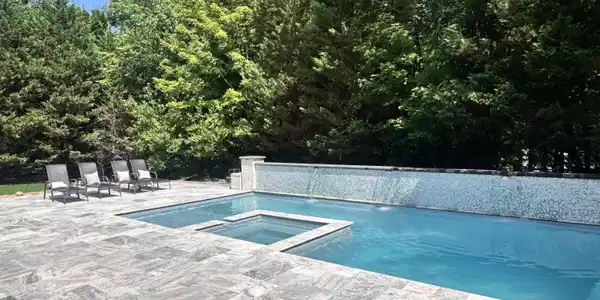 Image 2: Inground pool & Hot tub