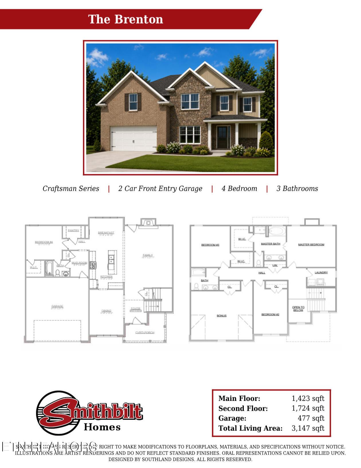 Image 2: Brenton Craftsman Floor Plan