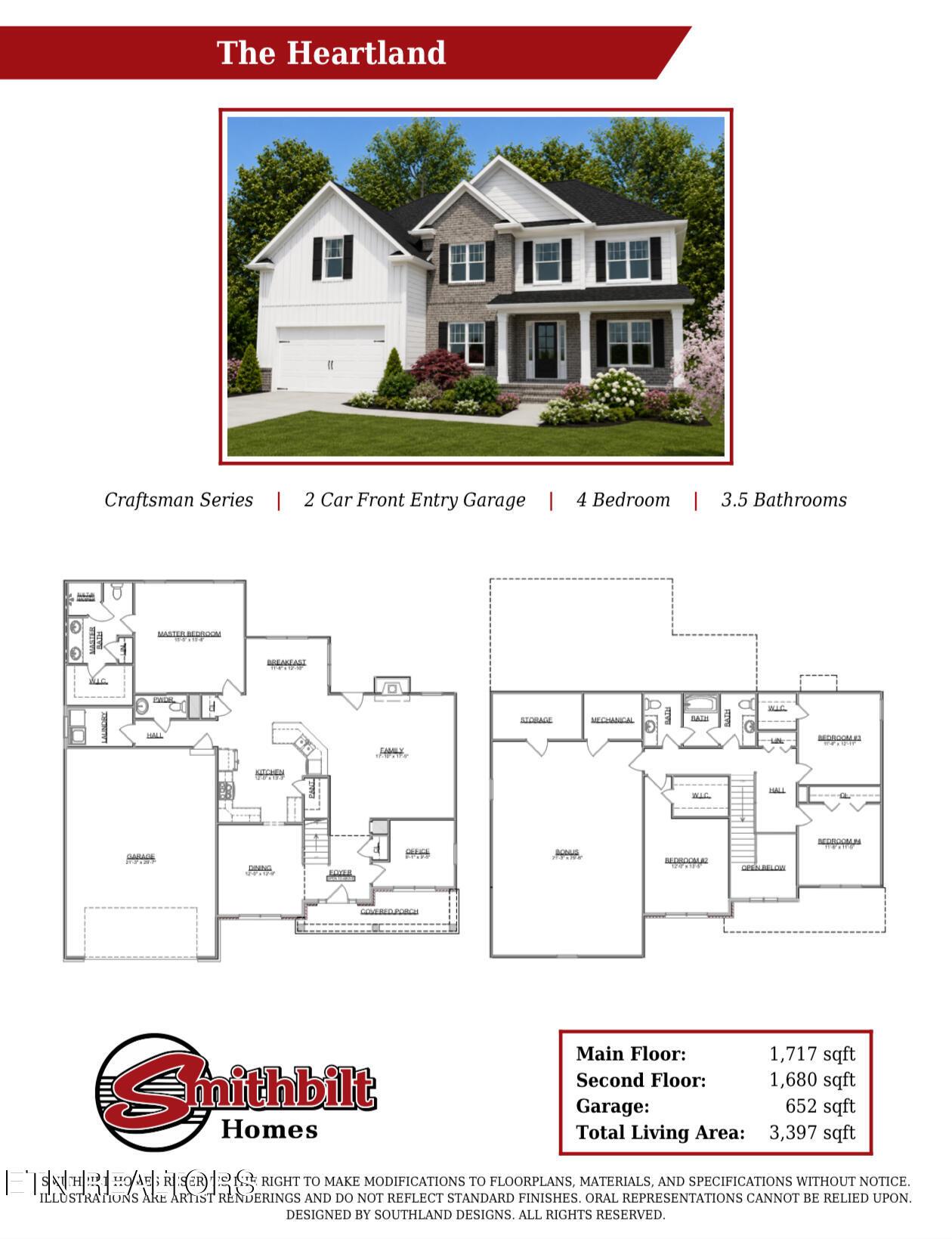 Image 2: The Heartland Craftsman Floor Plan