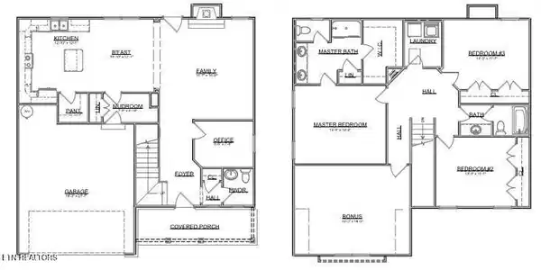 Image 2: Bristol Craftsman Front Entry Floor Plan