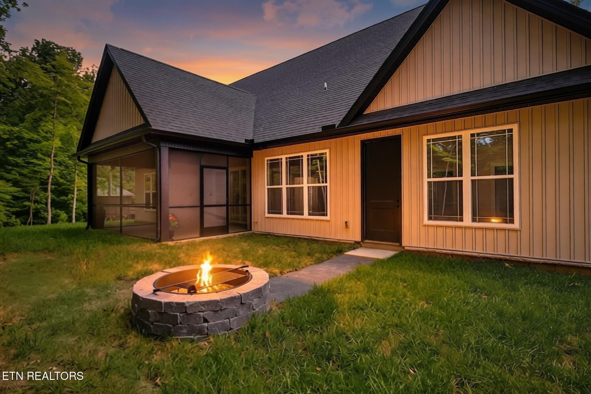 Image 4: Backyard fire pit