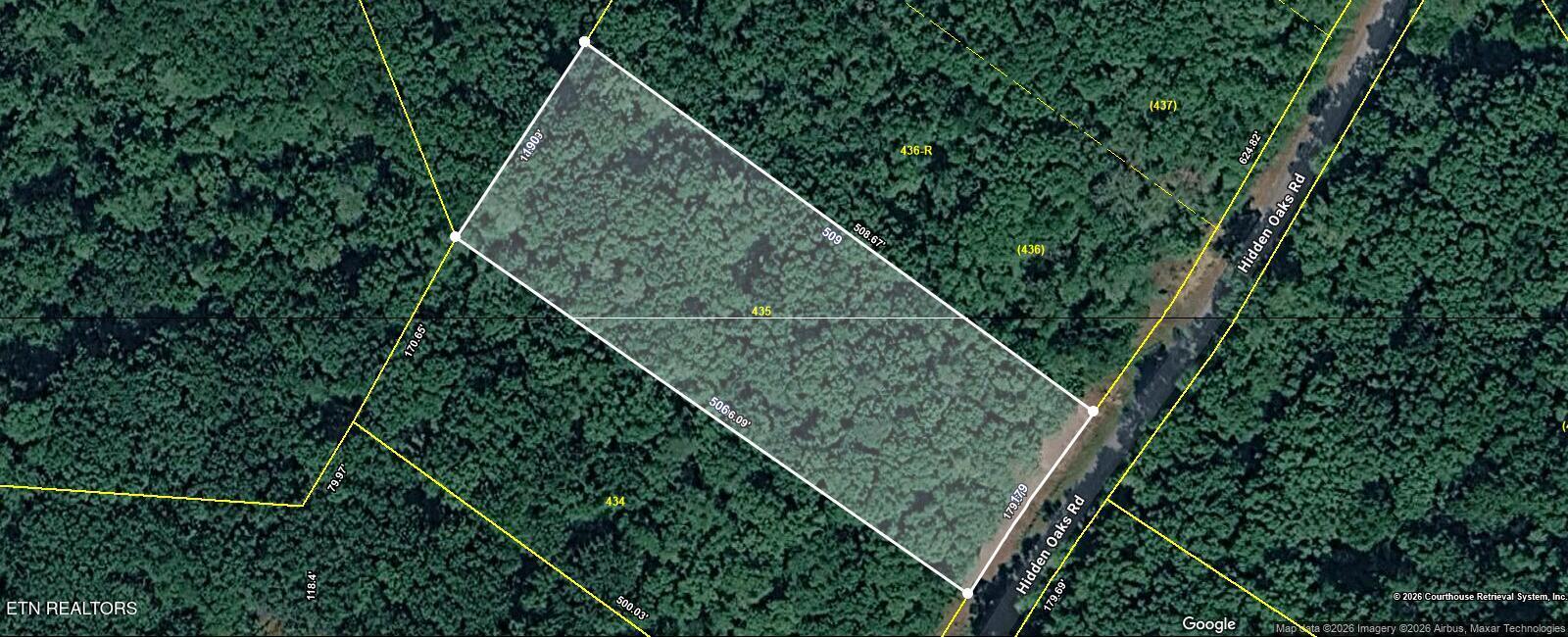 Image 1: Lot 435 Hidden Oaks CRSMapImage