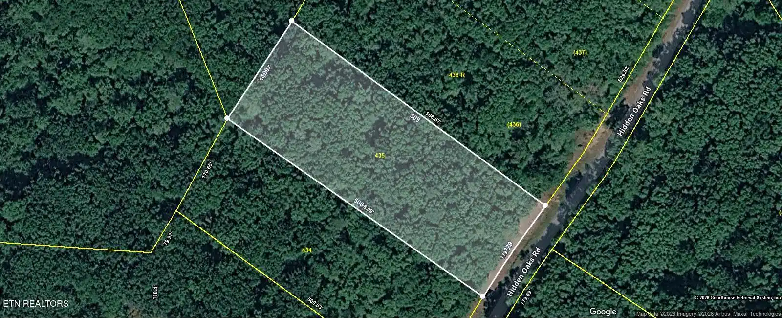 Image 1: Lot 435 Hidden Oaks CRSMapImage