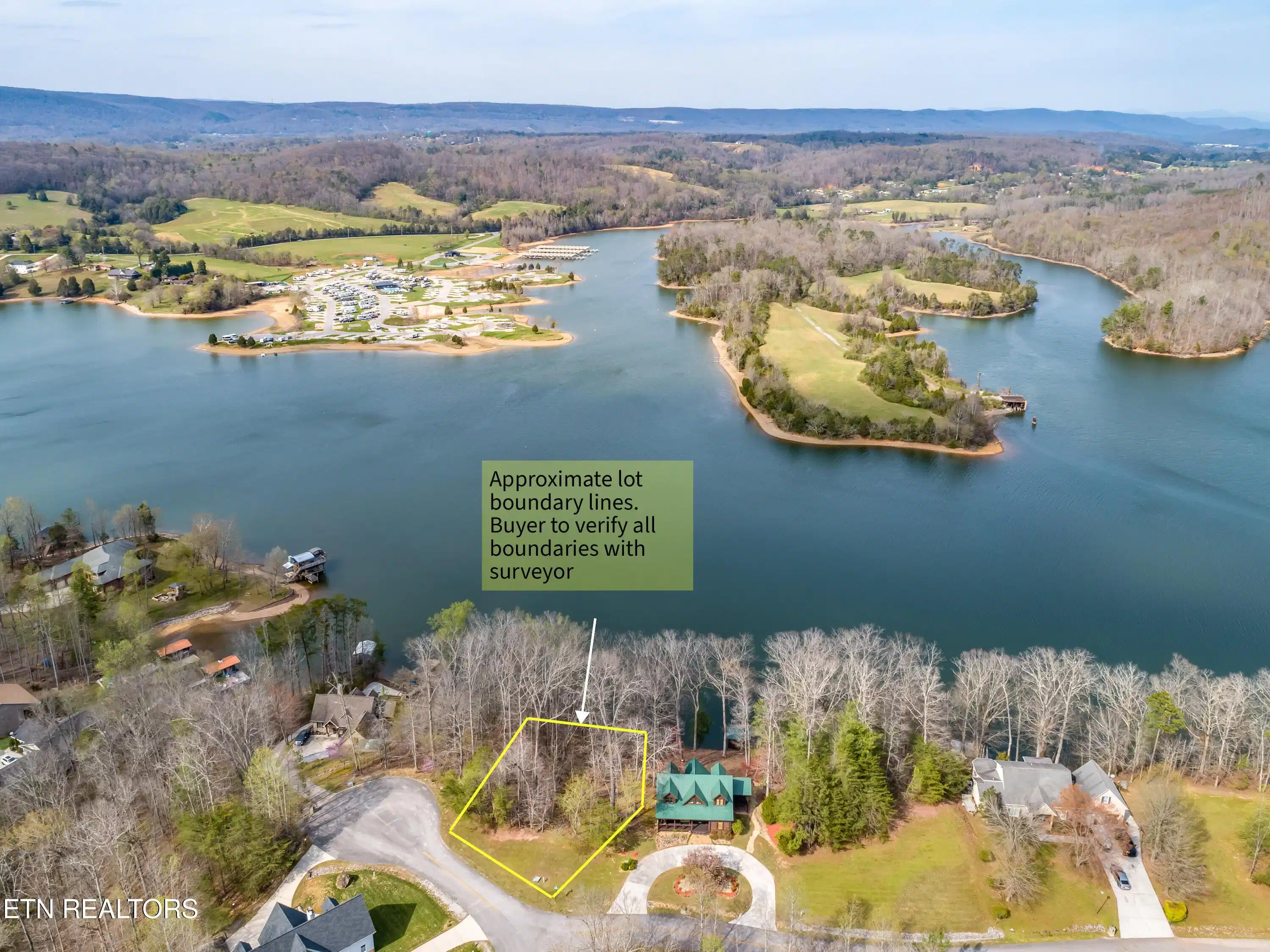 Image 1: Lot 14 Tablerock Rd - Aerial Front
