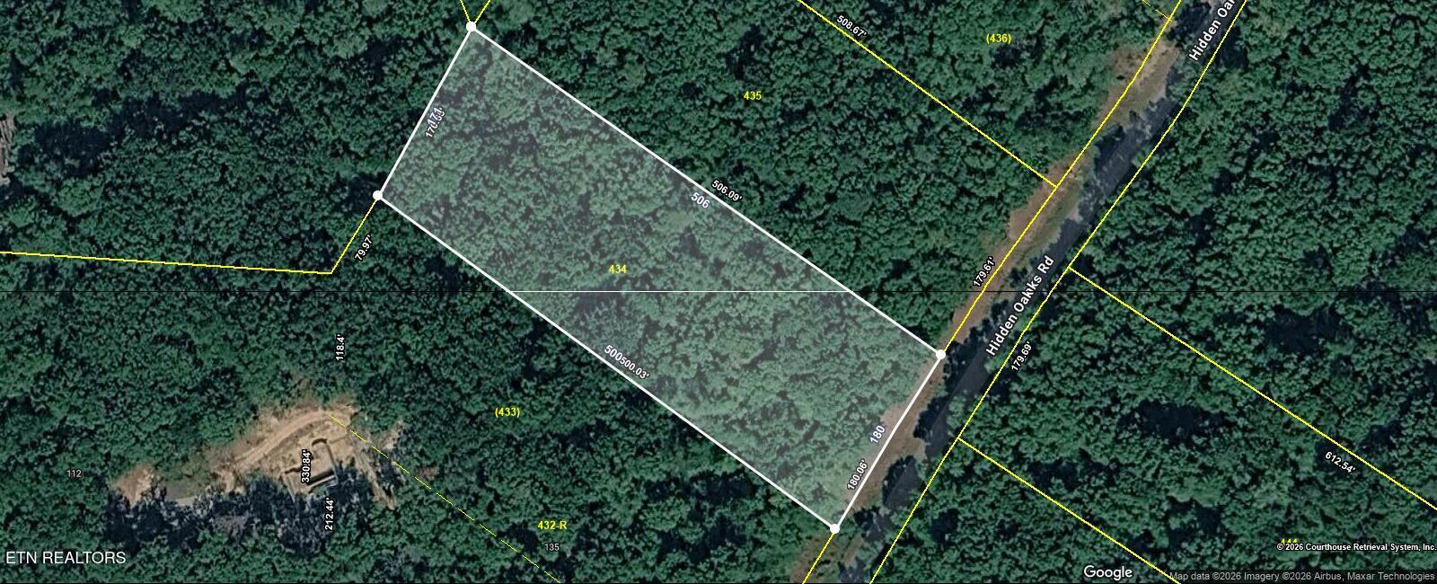 Image 1: Lot 434 Hidden Oaks CRSMapImage