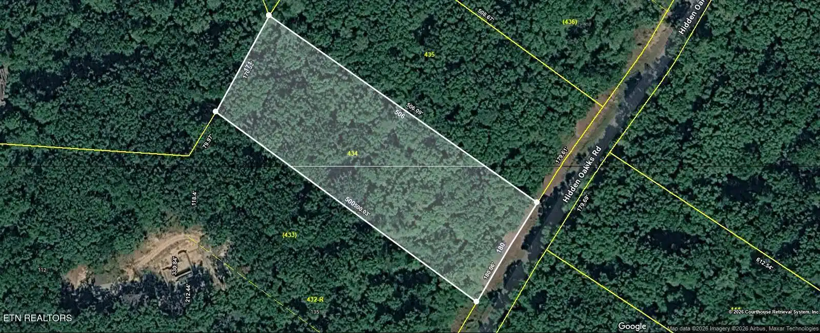 Image 1: Lot 434 Hidden Oaks CRSMapImage