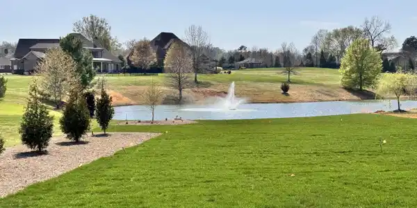 Image 3: Beautiful level lot to neighborhood pond