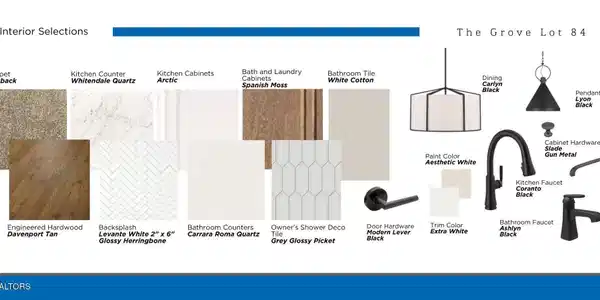 Image 3: GROVE84 INTERIOR SELECTIONS BOARD