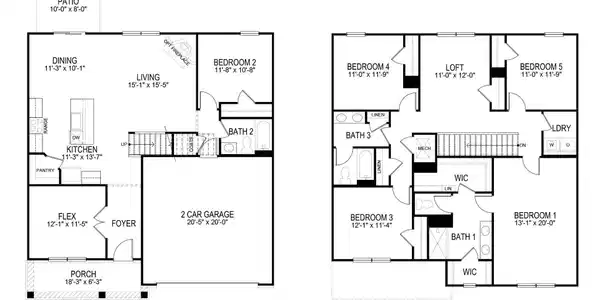 Image 2: Hayden Traditon Floor Plans 2048x1365