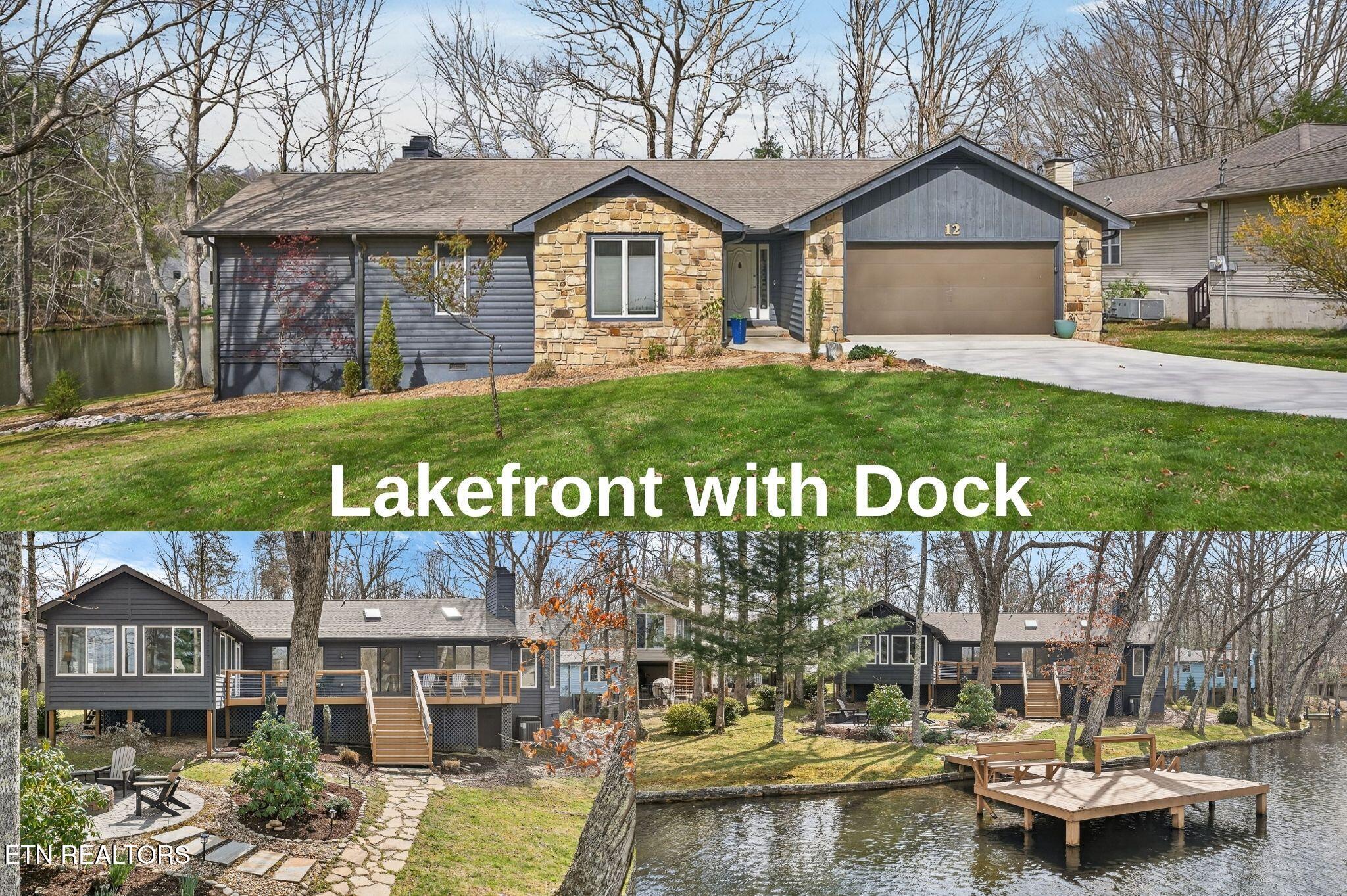 Image 1: Lakefront with Dock