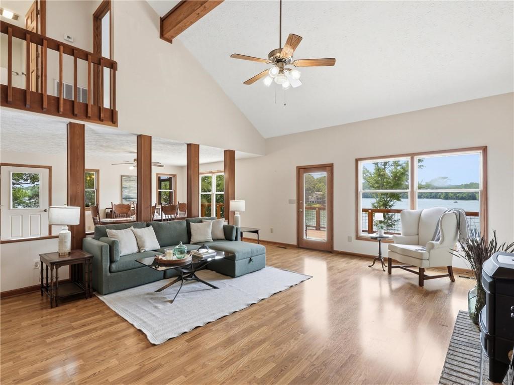 Image 3: Right inside the front door is the cozy great room