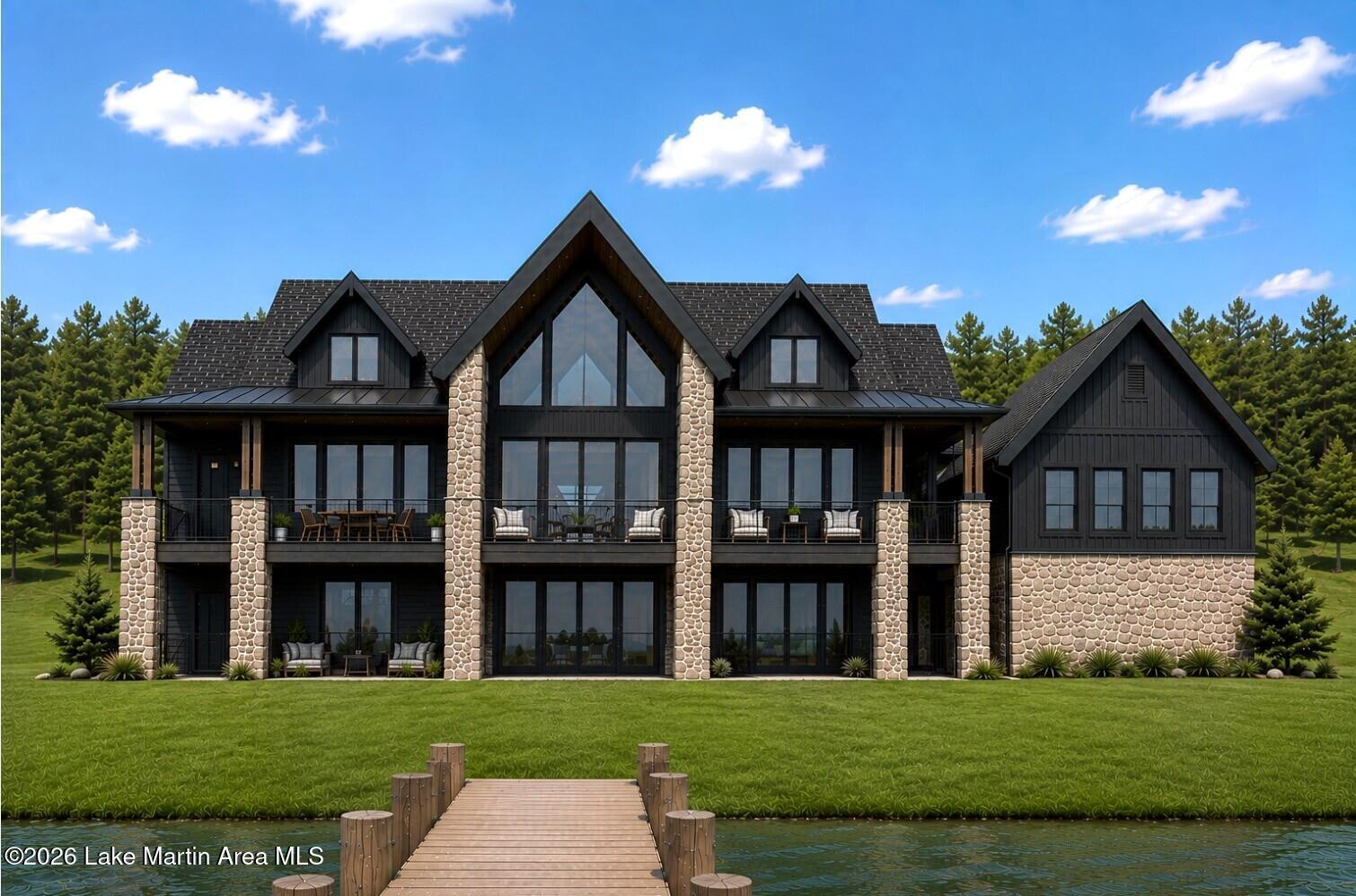 Image 1: Lakeside Elevation