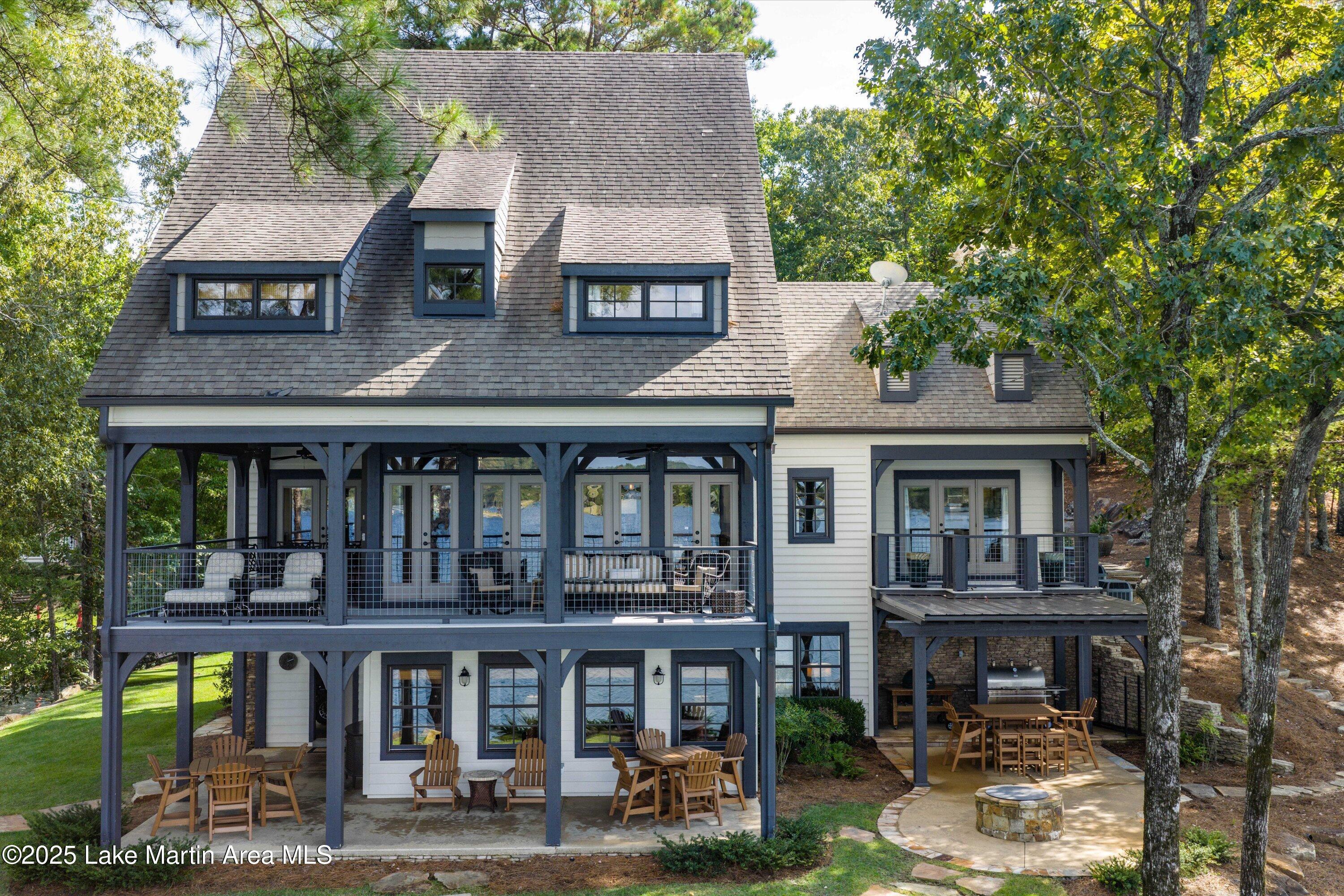 Image 3: Lake side view of home