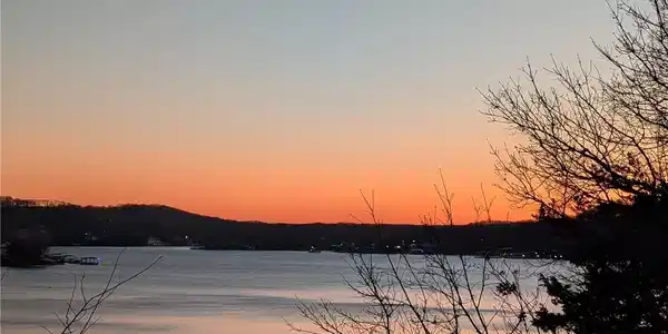 Image 2: Sunset at Lake House