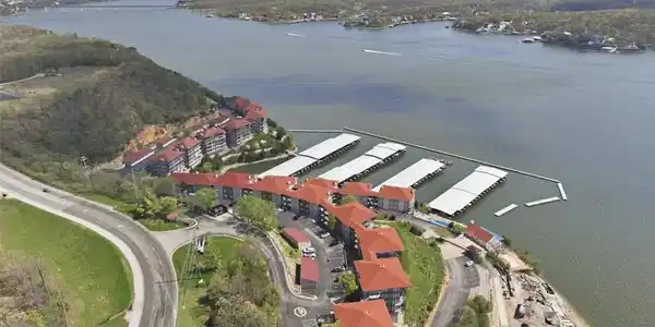 Image 3: Aerial view of the Palisades Condominium community