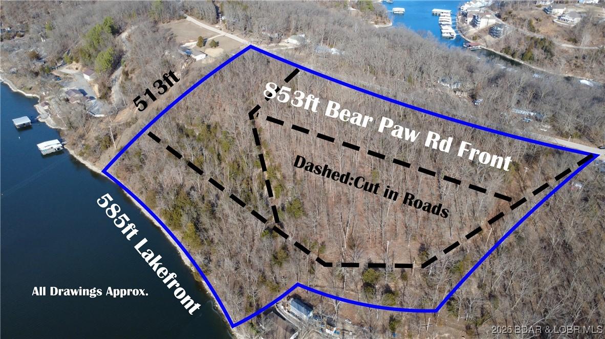Image 3: Dashed lines are roughed in roads. 4x4 recommended
