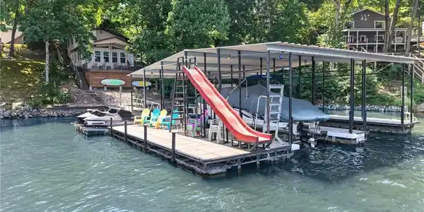 Image 2: Water slide splashing into the cove, oh what fun!
