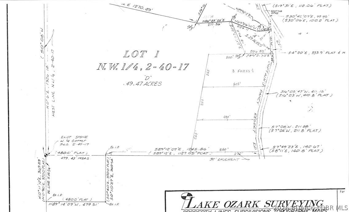 Image 4: Approximate lot lines for 3 - 3 Acre Parcels