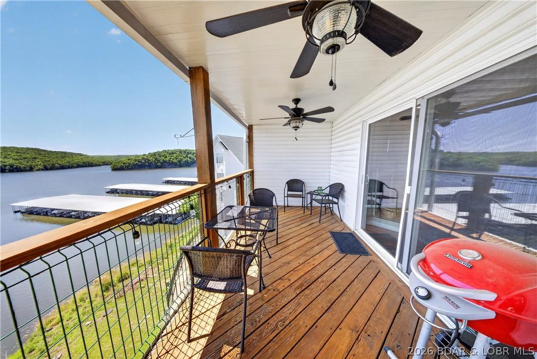 Image 2: Deck overlooking lake & state park
