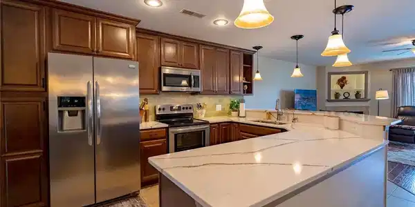Image 3: Quartz Counters with under Cabinet Lighting