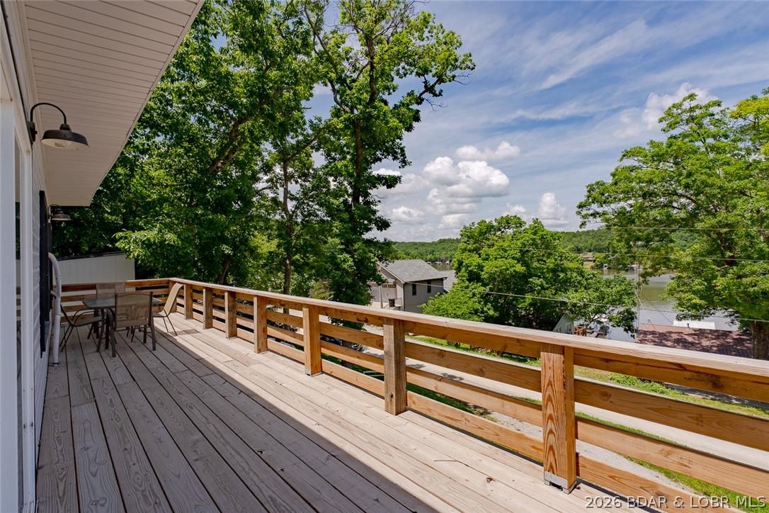 Image 1: new 40 x 8 front deck perfect for enjoying the lak