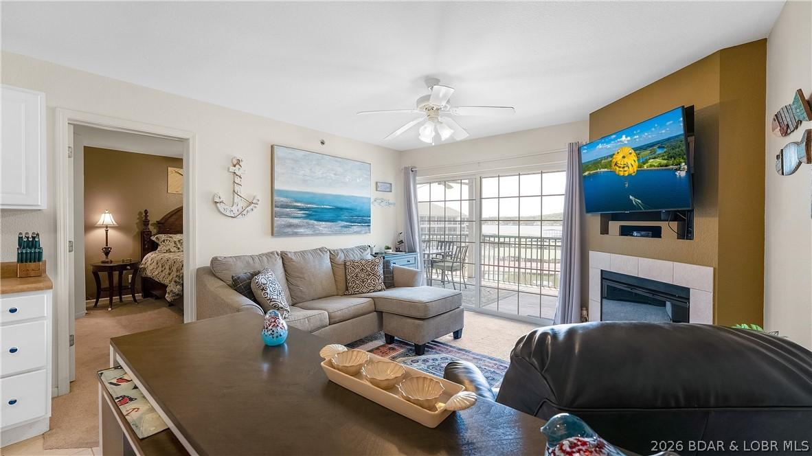 Image 1: Furnished with stylish decor and a view of the mai