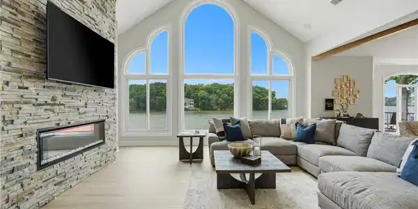 Image 4: Living Room with Fireplace