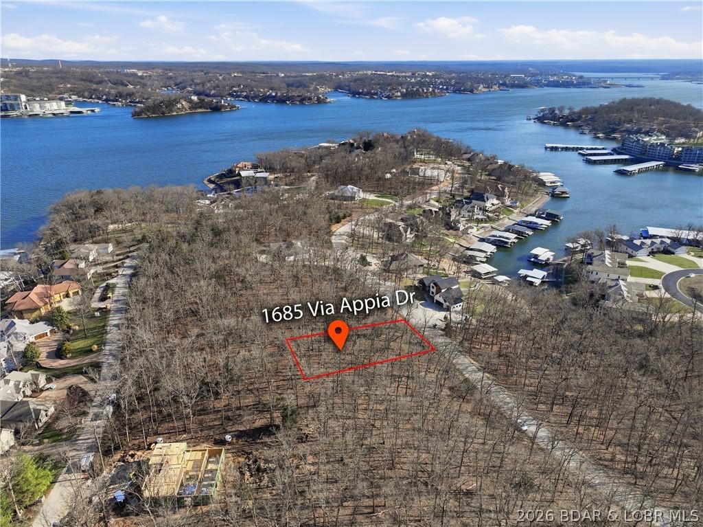 Image 1: Overhead view of property with approximate lot lin