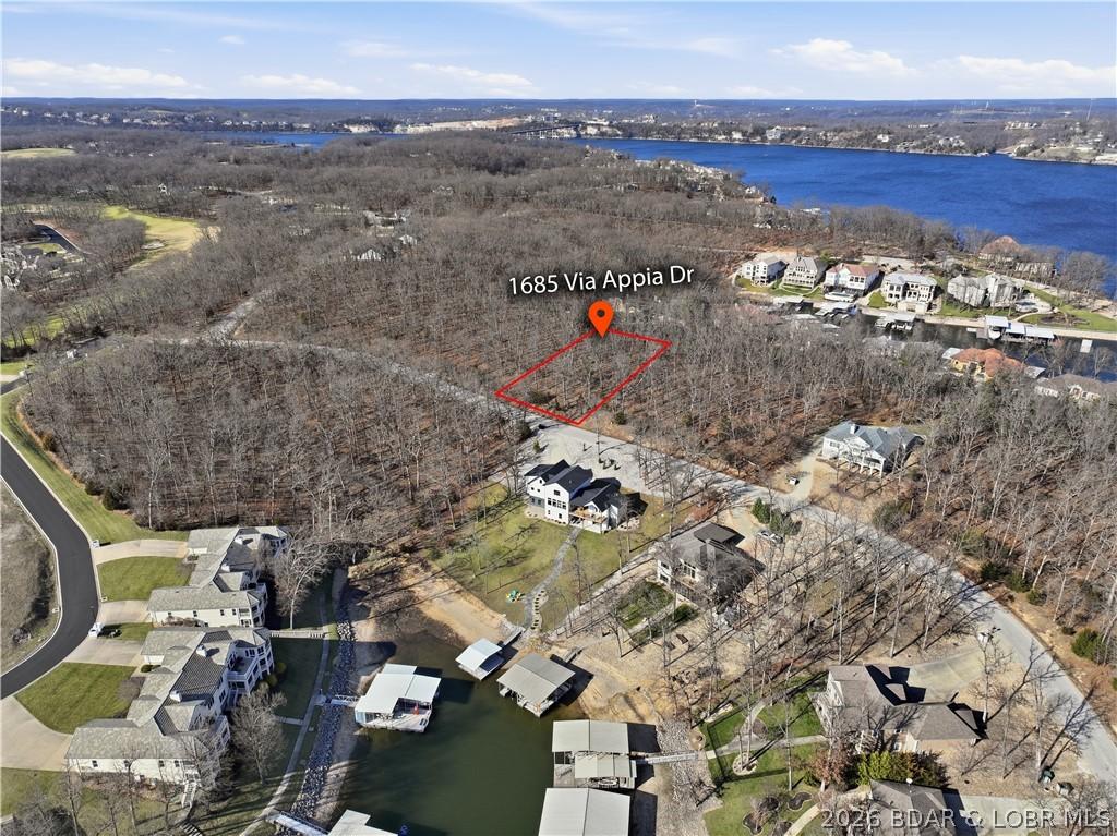 Image 3: Overhead view of property with approximate lot lin