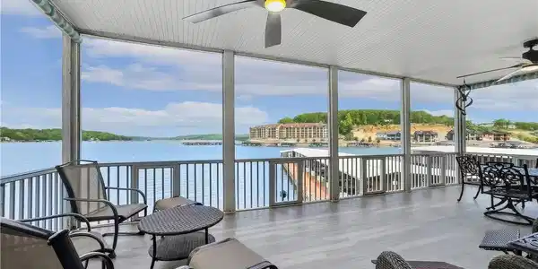 Image 3: The view from the screened in patio is priceless