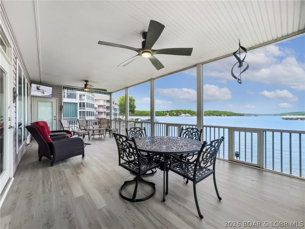 Image 4: 72" ceiling fans keep the screened in porch cool e