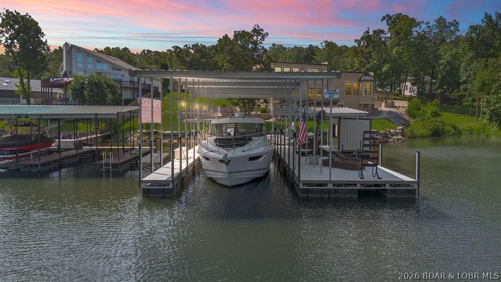 Image 3: Private new boat dock with large slip and pwc slip