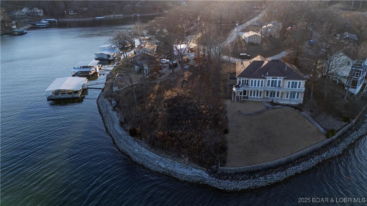 Image 3: Aerial View of the Property from the Lake