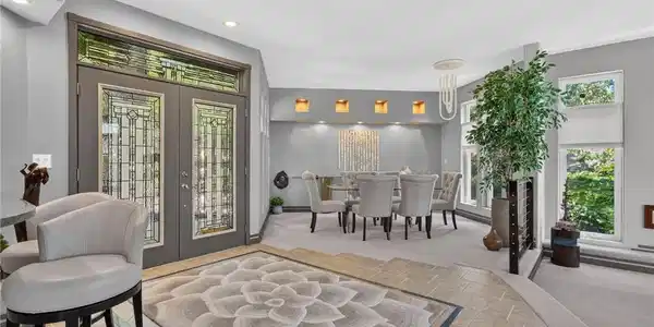 Image 4: Front entrance to the home foyer with the formal d