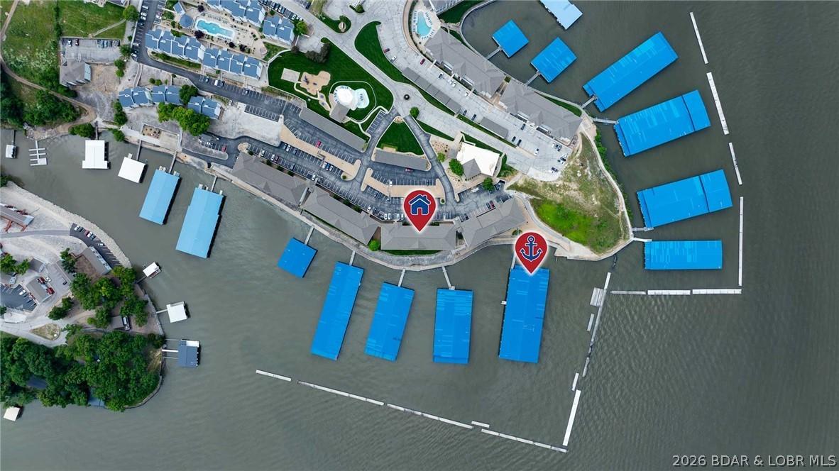 Image 3: Boat slip visible from deck!