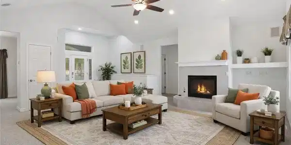 Image 2: Virtually Staged Living Room