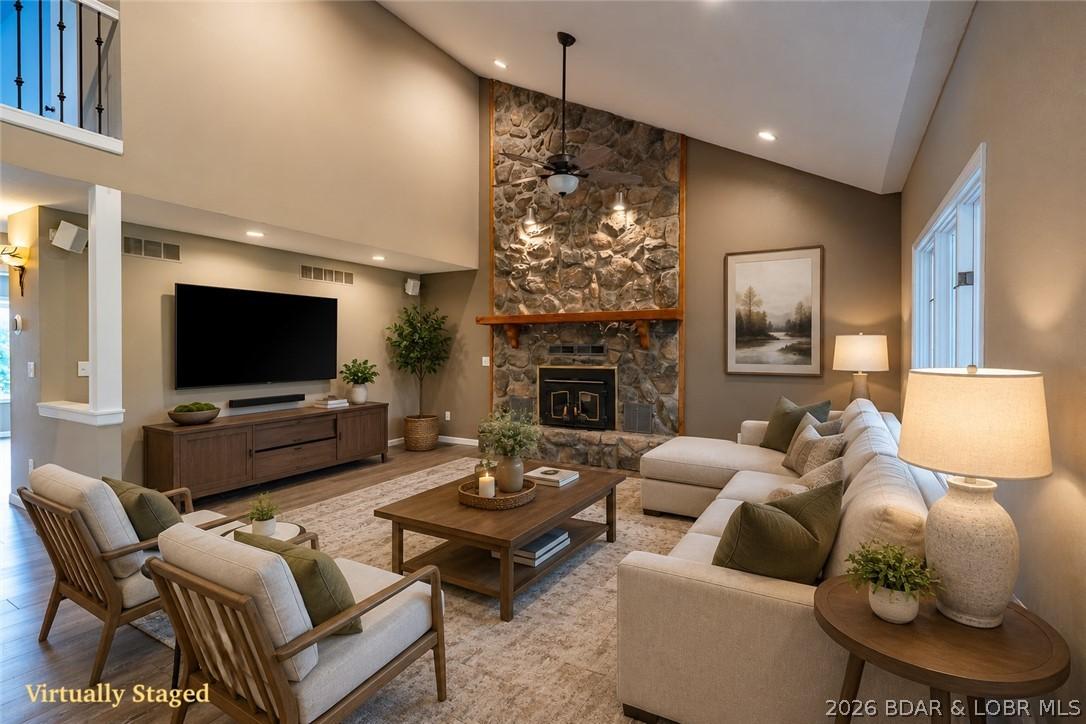 Image 1: Virtually Staged living area on main floor
