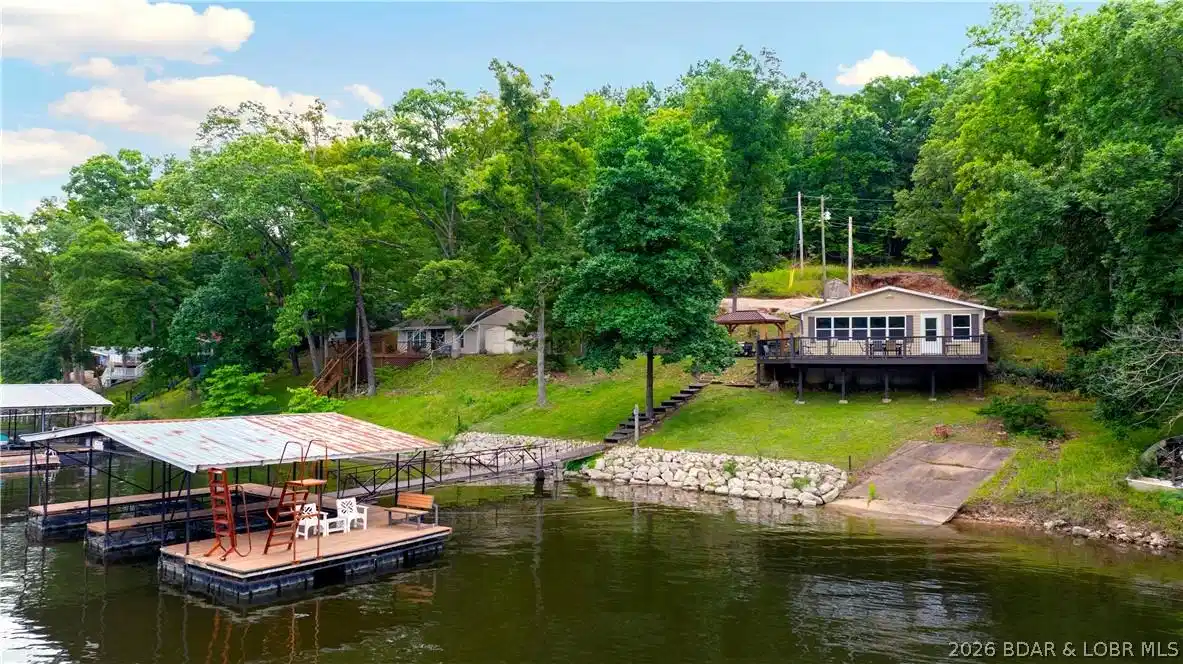 Image 1: Lakeside aerial view