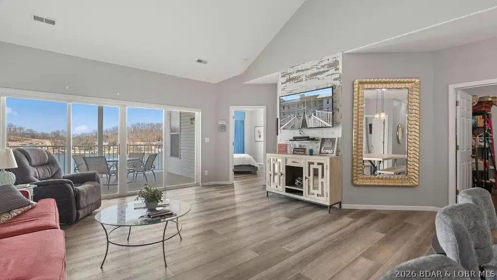 Image 1: Living Area to walk out deck