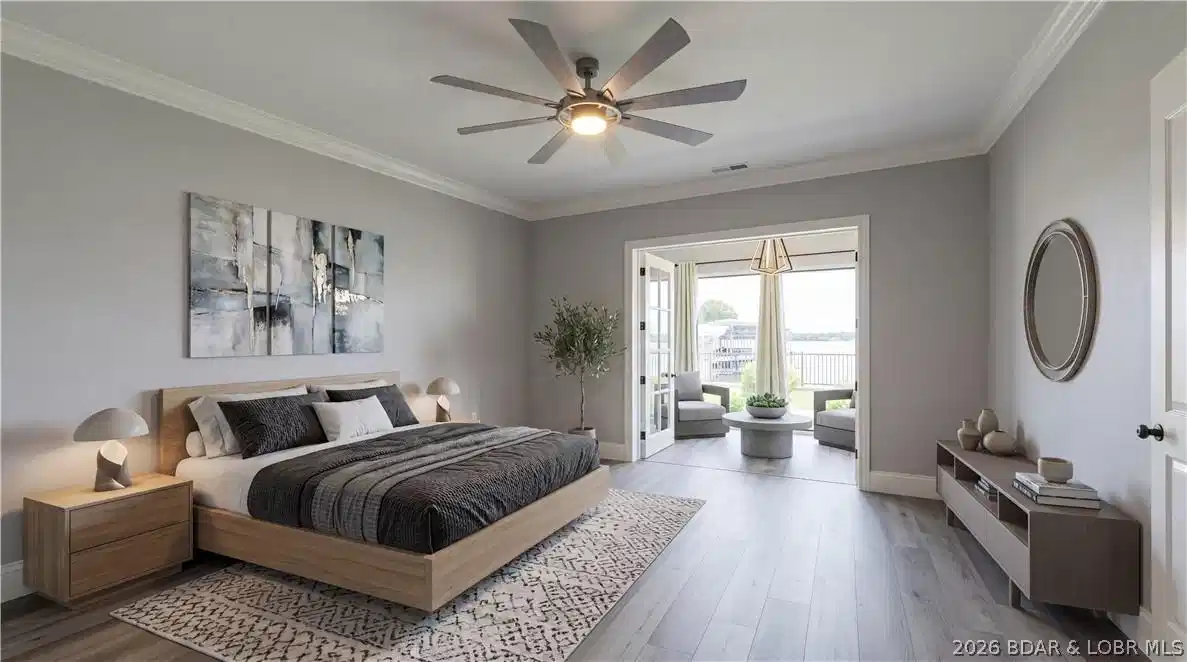Image 1: Master bedroom and sun room