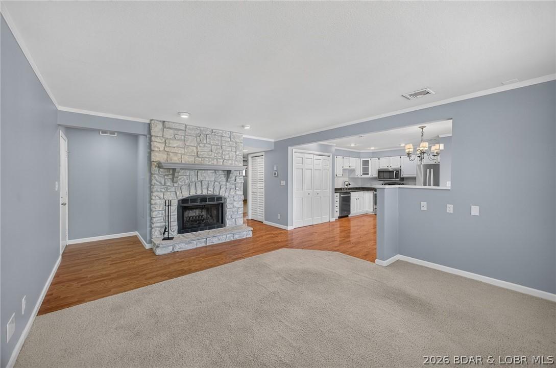 Image 2: Beautiful fireplace for your enjoyment.