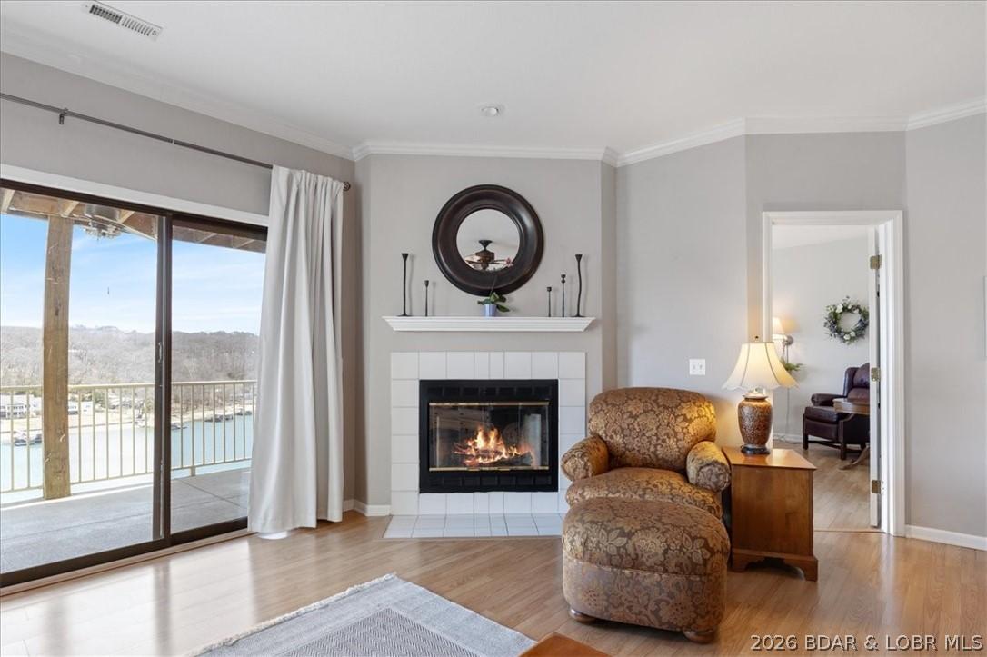 Image 3: Wood Burning Fireplace