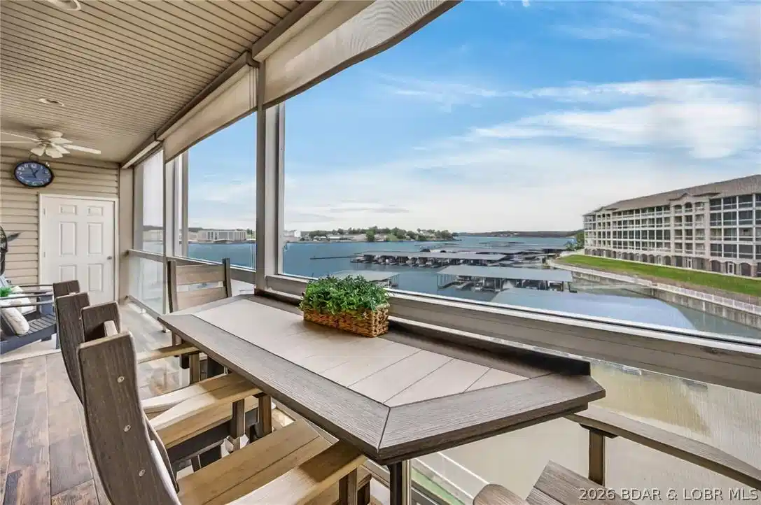 Image 1: Beautiful Screened in Deck Views