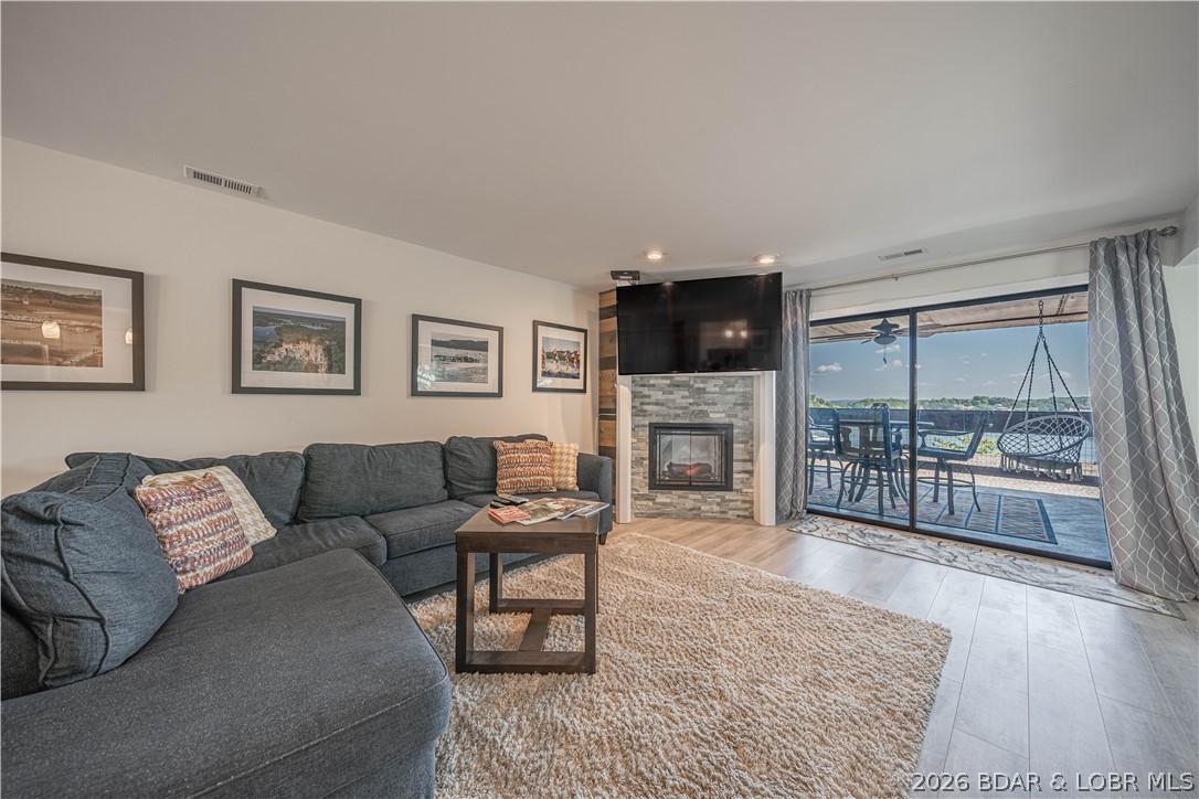 Image 4: Spacious and open Living Room with Lake View