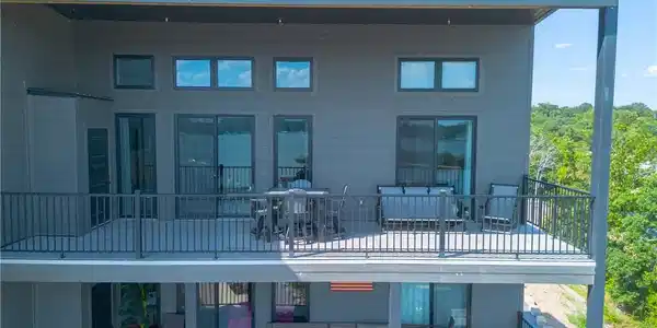 Image 3: Top floor end unit.  These decks seem bigger becau