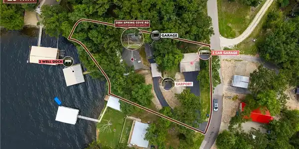Image 3: Overhead, lot lines approximate