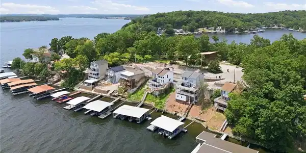 Image 3: Stunning aerial view of the property situated on a