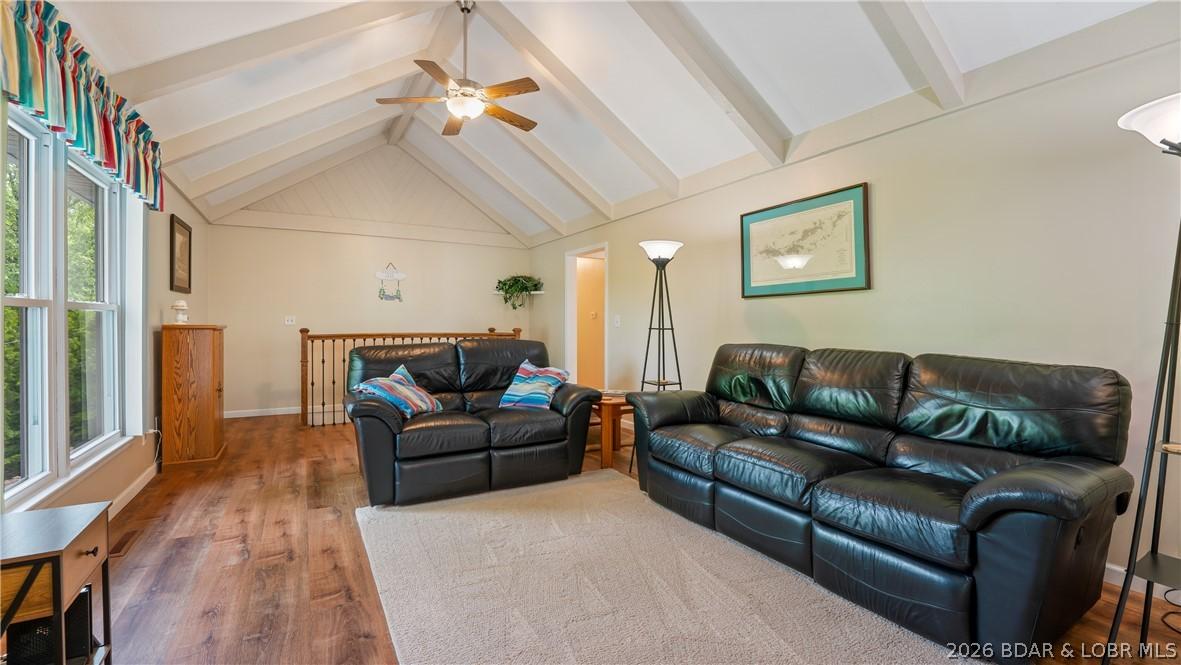 Image 4: The vaulted beamed ceilings are gorgeous.