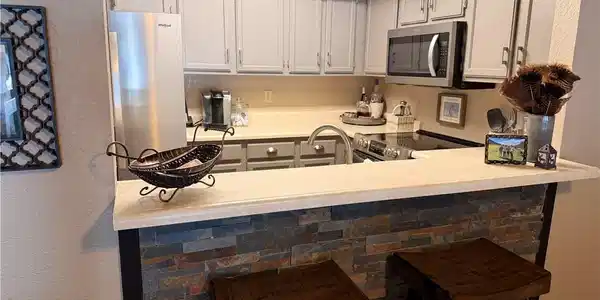 Image 4: Newly updated kitchen featuring stainless steel ap