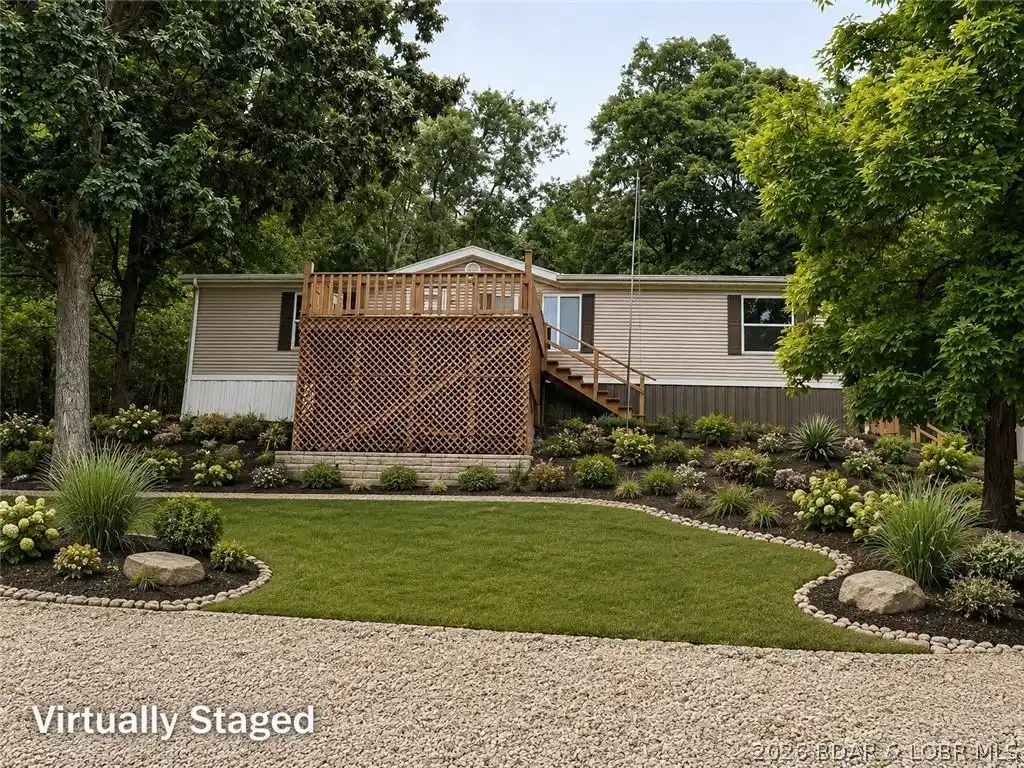 Image 1: Virtually Staged Front Yard Landscaping